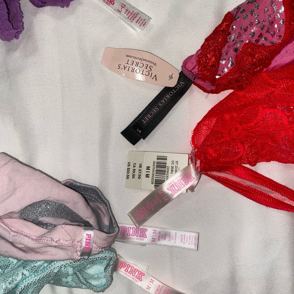 Victoria’s Secret Panties (3 Medium, 2 Large) Y2K bundle - Picture 3 of 3